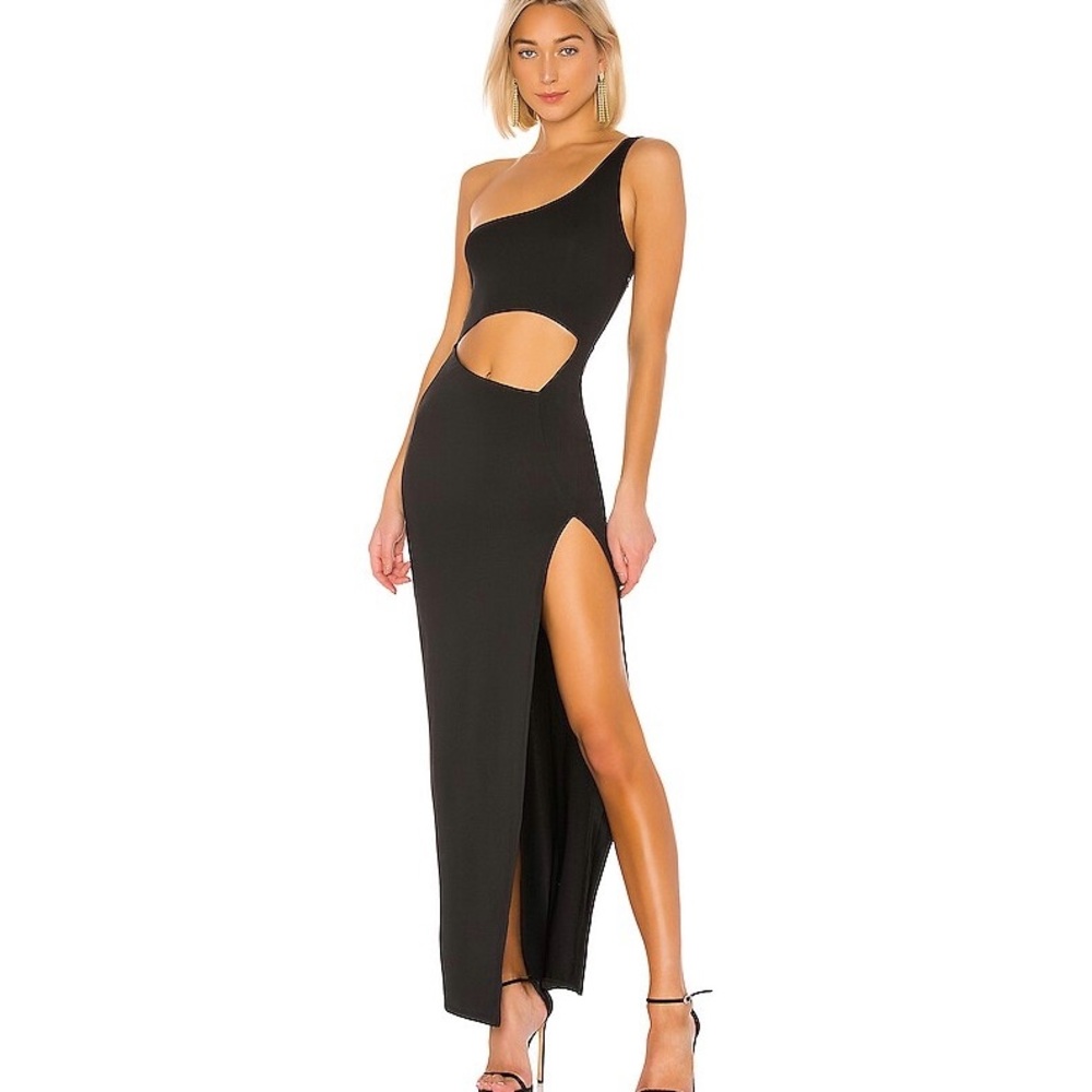 NWT Superdown Erla Cutout Maxi Dress in Black